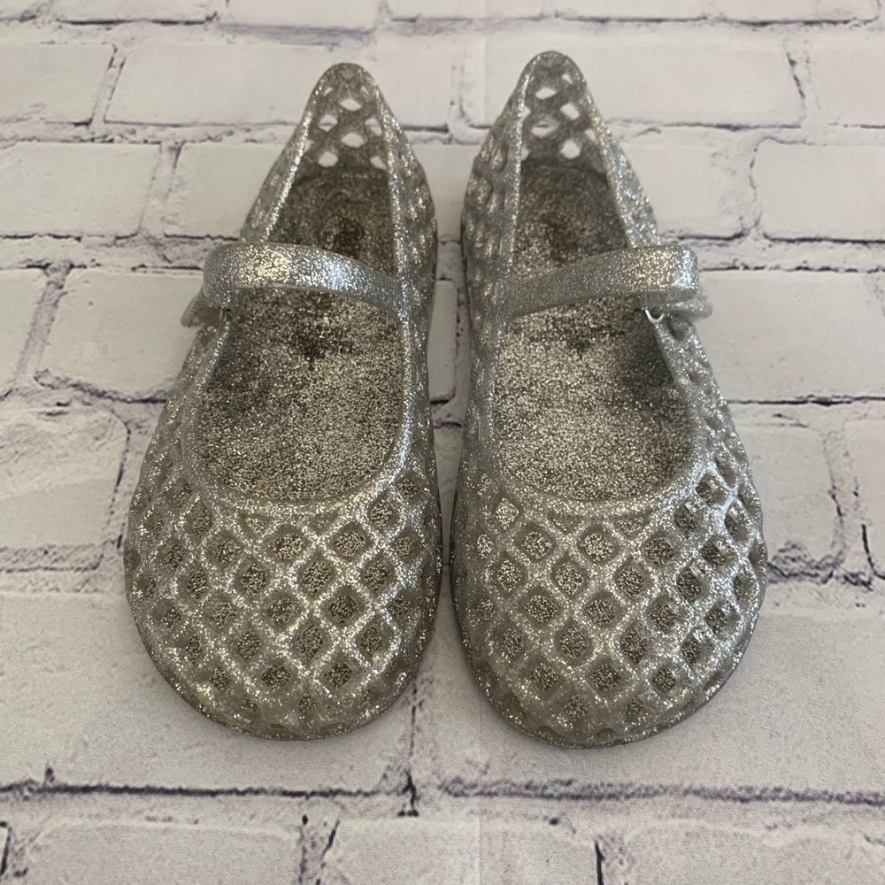 silver glitter jellies